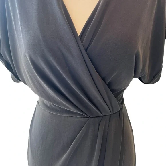 Express Short Sleeve Stretch Above Knee Black Dress Women XS Corp Classic Chic - Picture 5 of 13